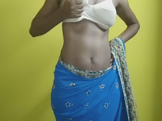 印度人妻 Blue Saree Sex
